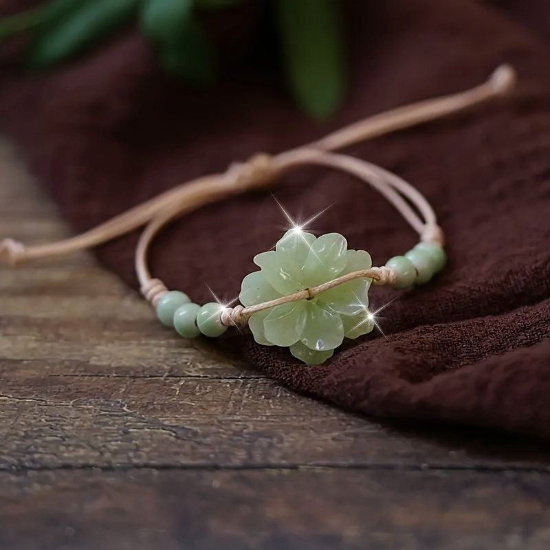 Ceramic Flower Vintage Chinese Ethnic Bracelet